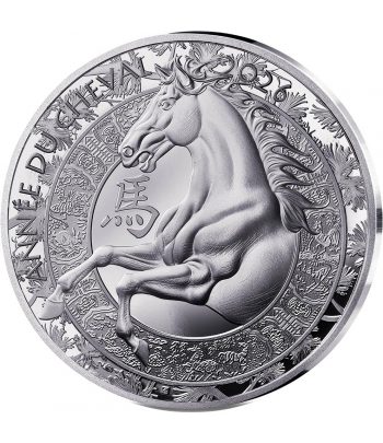 Moneda 10 euros de plata Francia año 2026 Año del Caballo  - 1