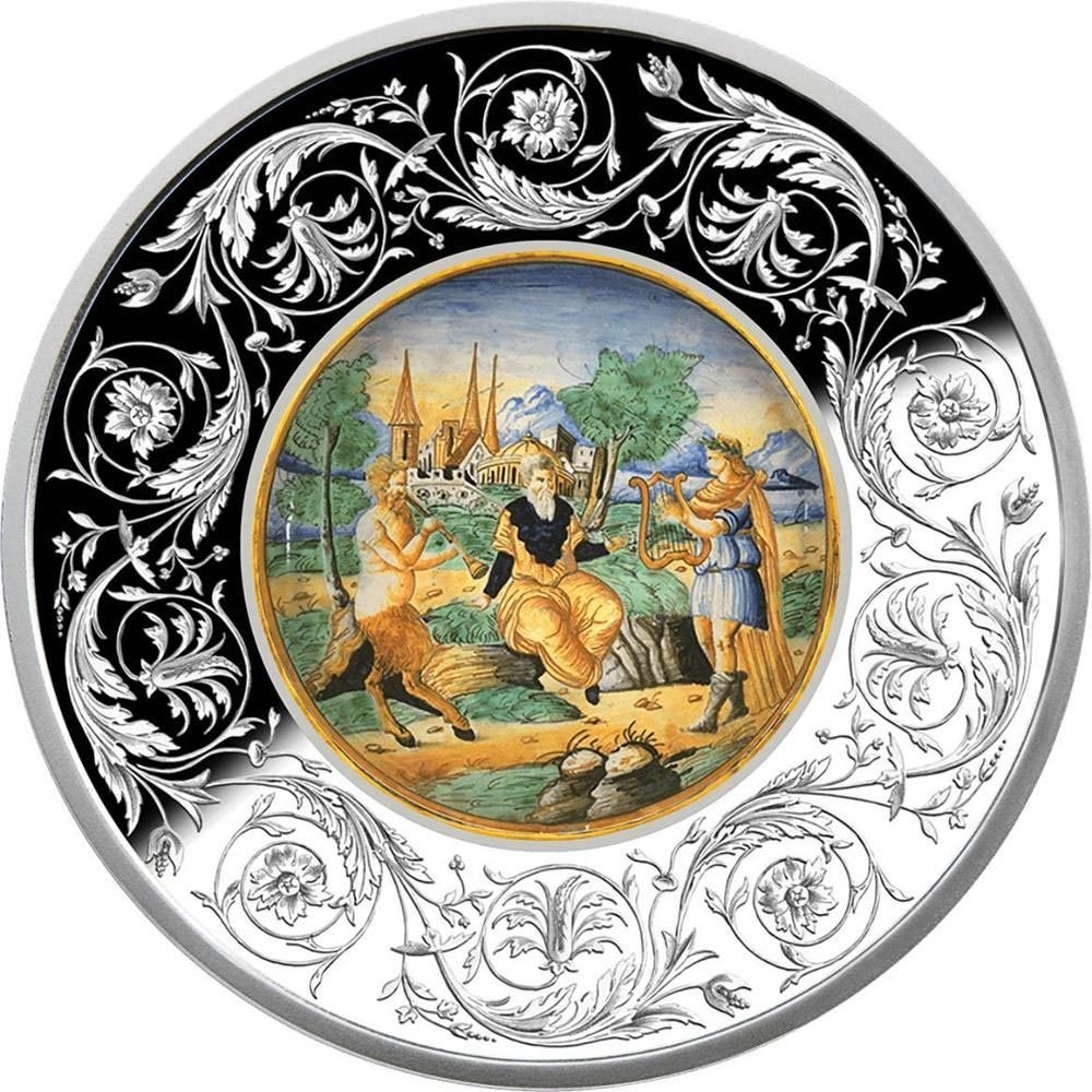 Moneda de plata 5 Euro Malta 2025 Juicio de Midas. Porcelana  - 1