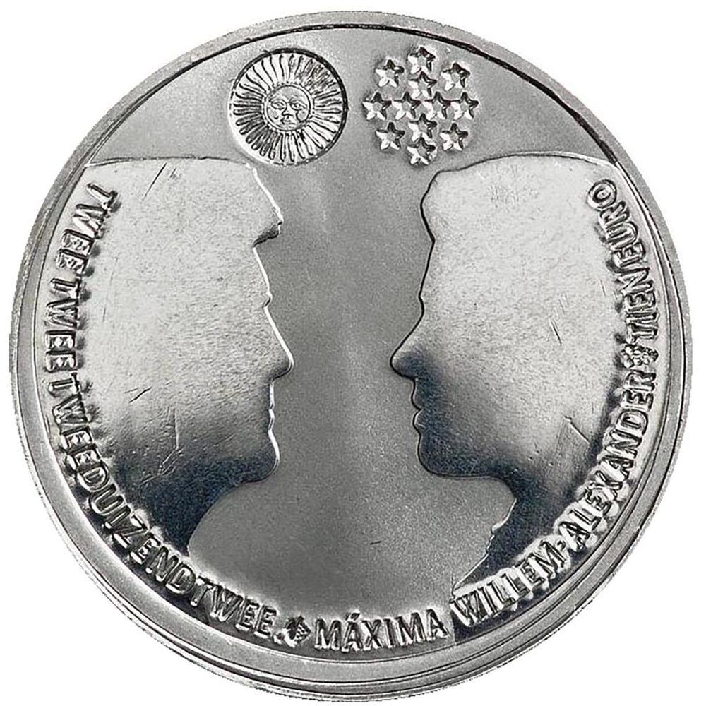 Holanda 10 Euros 2002 Boda Principe Heredero.  - 2