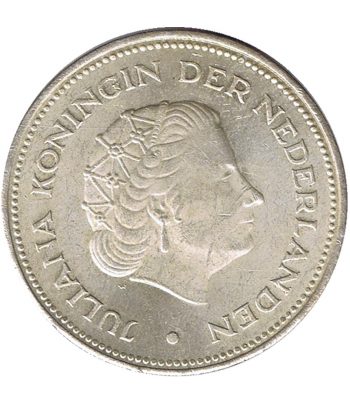 Holanda 10 Gulden 1970 Liberación. Plata.  - 2