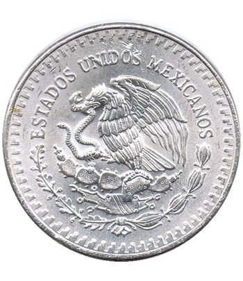 Moneda de México 1 Onza plata Pura 1982 Libertad.  - 2