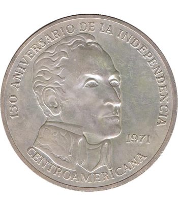 Moneda de Panamá 20 Balboas 1971 Independencia. Plata  - 1