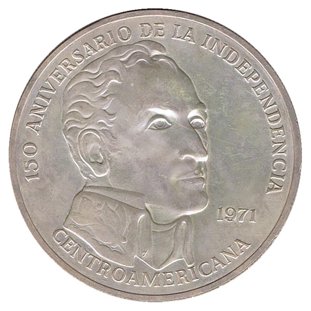 Moneda de Panamá 20 Balboas 1971 Independencia. Plata  - 1