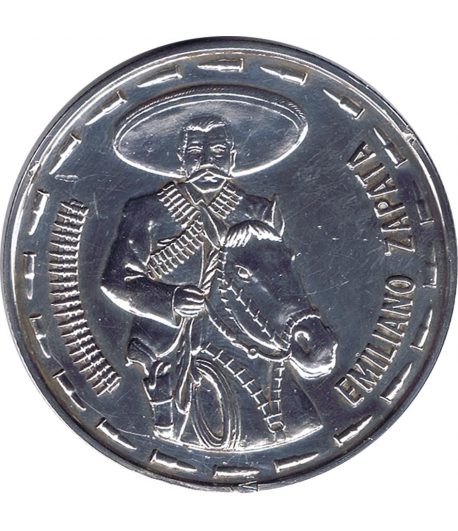 Moneda 2 onzas Mexico Emiliano Zapata. Plata  - 1 Moneda 2 onzas Mexico Emiliano Zapata. Plata  - 1