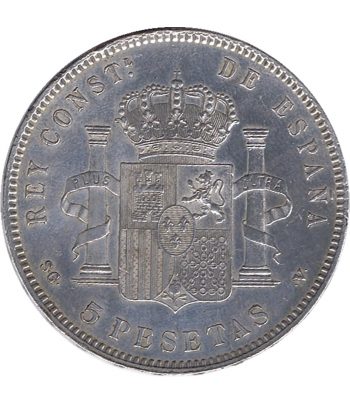 Moneda de España 5 Pesetas Plata 1897 *97 Alfonso XIII SG V.  - 2