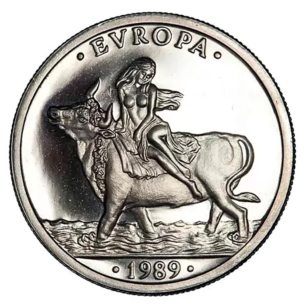 Moneda de España 1 ECU Europa 1989.  - 1