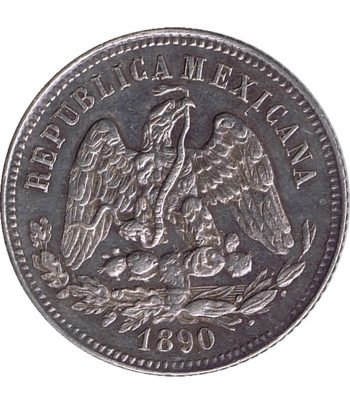Moneda de Mexico 25 Centavos 1890.  - 2