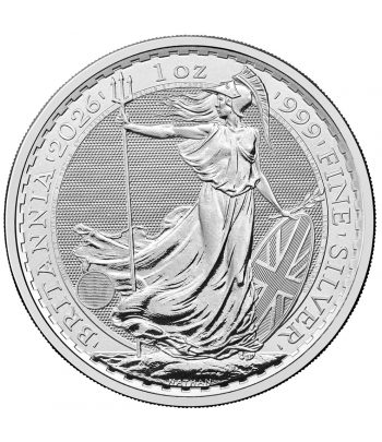 Moneda de plata Britannia 2 Pounds Inglaterra 2026.  - 1
