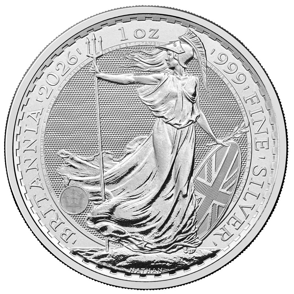 Moneda de plata Britannia 2 Pounds Inglaterra 2026.  - 1