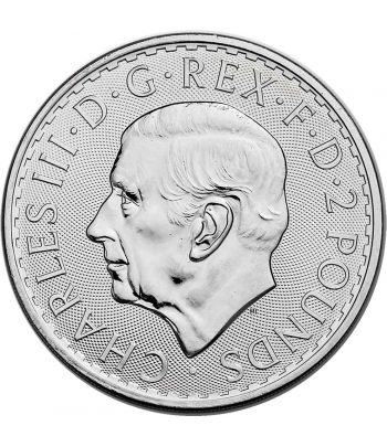Moneda de plata Britannia 2 Pounds Inglaterra 2026.  - 2