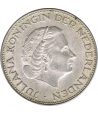 Moneda Holanda 2.5 Gulden Reina Juliana. Plata  - 2