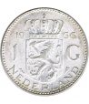 Moneda Holanda 1 Gulden Reina Juliana. Plata  - 1
