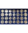 Estuche 28 monedas Canadá Montreal 1976. Plata  - 1