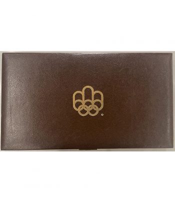 Estuche 28 monedas Canadá Montreal 1976. Plata  - 3