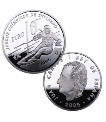 Moneda de plata 2005 JJOO Invierno 2006. 10 euros.  - 1