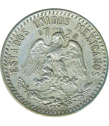 Moneda de México 20 Centavos 1928. Plata  - 2