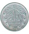 Moneda de México 20 Centavos 1939. Plata  - 1
