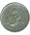 Moneda de Mexico 25 Centavos 1951. Plata  - 1