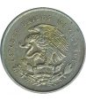Moneda de Mexico 25 Centavos 1951. Plata  - 2