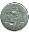 Moneda de Mexico 25 Centavos 1952. Plata  - 1