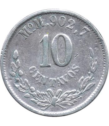 Moneda de México 10 Centavos 1888. Plata  - 1