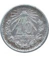 Moneda de México 10 Centavos 1907. Plata  - 1