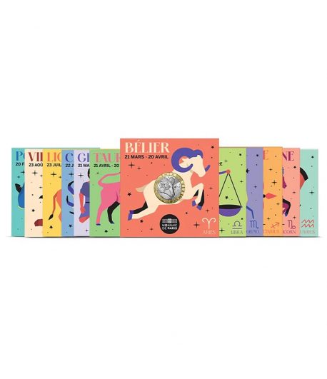 Monedas 5 euros Francia año 2026 Colección Astronomia Zodiaco  - 1