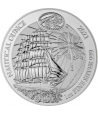 Moneda de plata 50 Francos Ruanda 2021 Barco Sedov  - 1