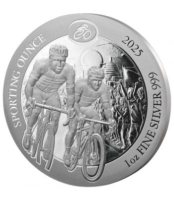 Moneda de plata 50 Francos Ruanda 2025 Ciclismo  - 1