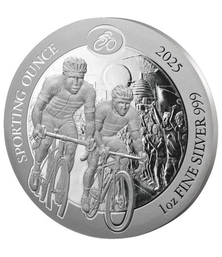 Moneda de plata 50 Francos Ruanda 2025 Ciclismo  - 1