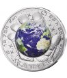 Moneda 100 euros de plata Francia 2025 Odisea Espacial La Tierra.  - 1