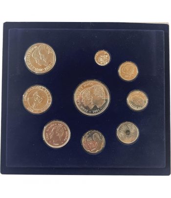 Estuche FNMT 2001 últimas pesetas Proof en Plata  - 3