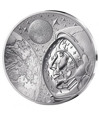Moneda 10 euros de plata Francia 2025 Odisea Espacial La Tierra.  - 1