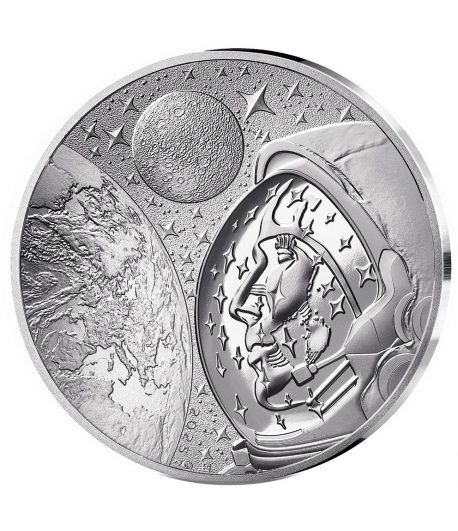 Moneda 10 euros de plata Francia 2025 Odisea Espacial La Tierra.  - 1
