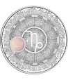 Moneda de plata 20 euros Austria 2025 Capricornio. Cuarzo Rosa.  - 1