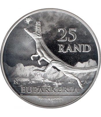 Moneda de plata 25 Rand Sudafrica 2025 Dinosaurio  - 1
