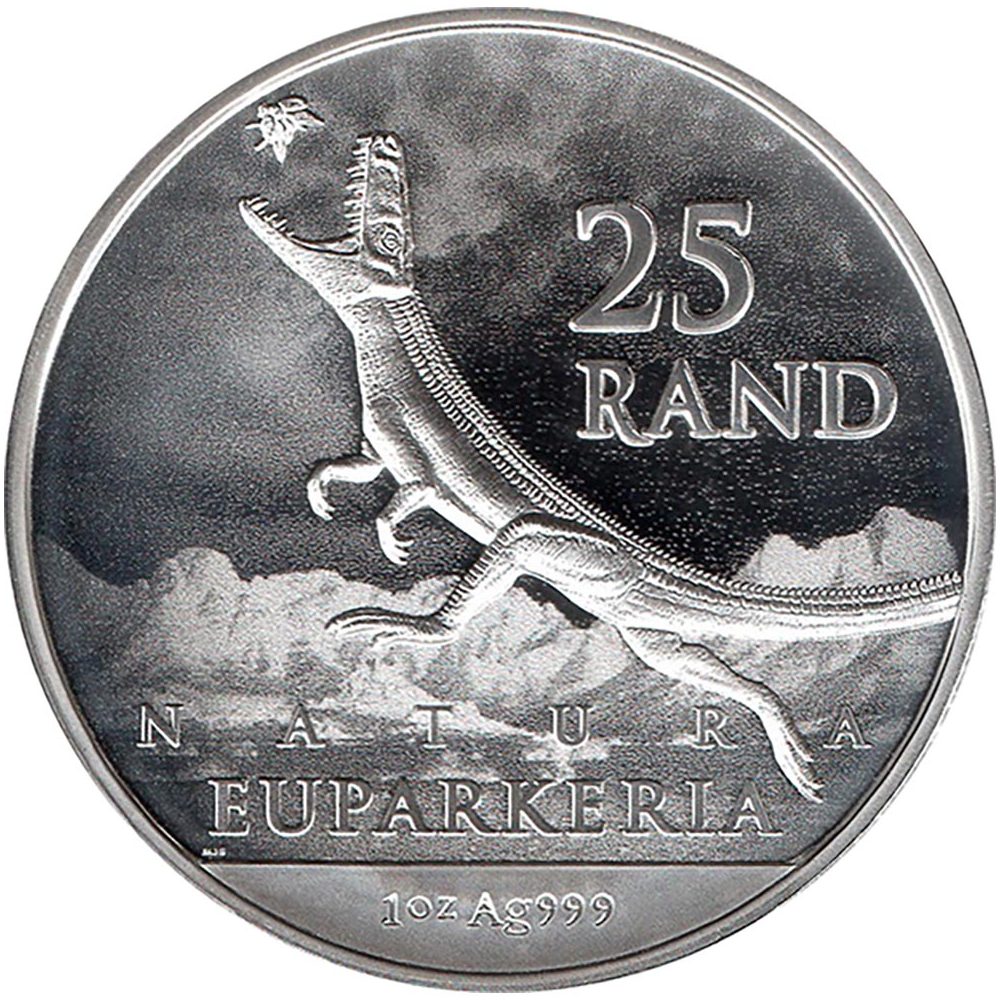 Moneda de plata 25 Rand Sudafrica 2025 Dinosaurio  - 1