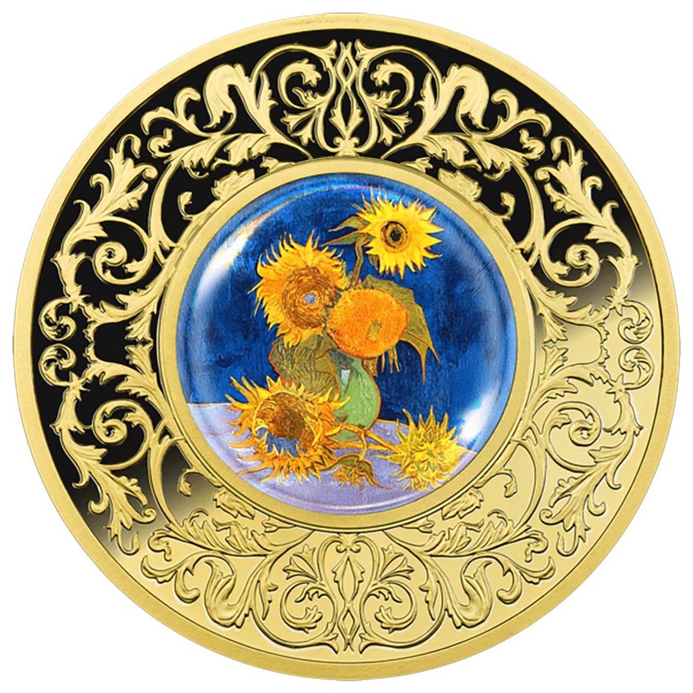 Moneda de 500 Francs Camerún 2025 Van Gogh. Plata  - 1