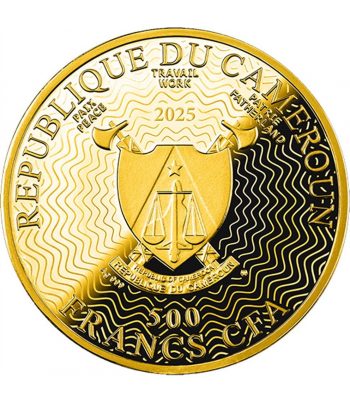 Moneda de 500 Francs Camerún 2025 Matisse. Plata  - 3
