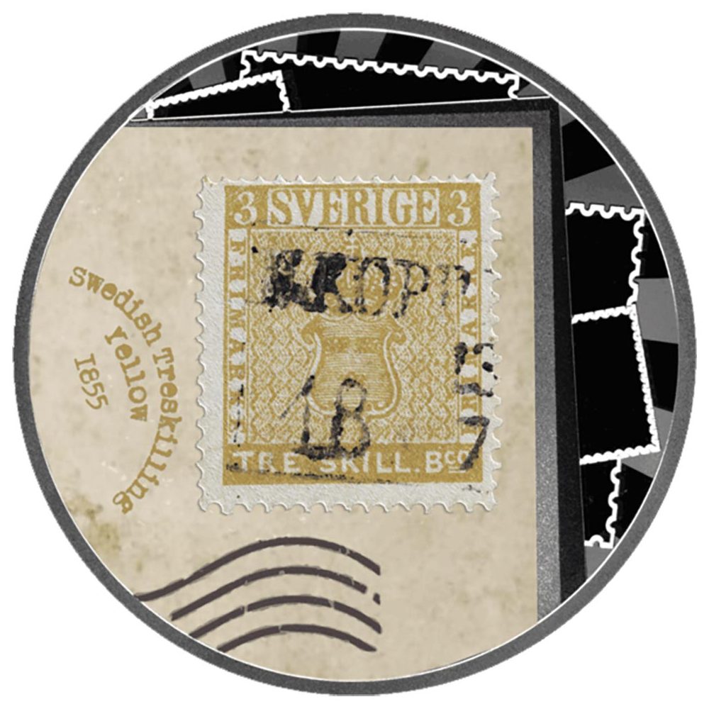 Moneda 500 Francs Camerún 2025 Sello Treskilling Yellow. Plata  - 1