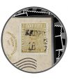 Moneda 500 Francs Camerún 2025 Sello Treskilling Yellow. Plata  - 1