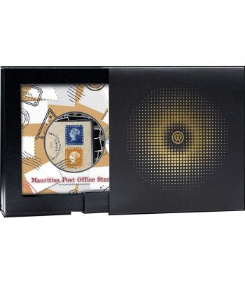 Moneda 500 Francs Camerún 2025 Sello Mauricio Post Office.Plata  - 3