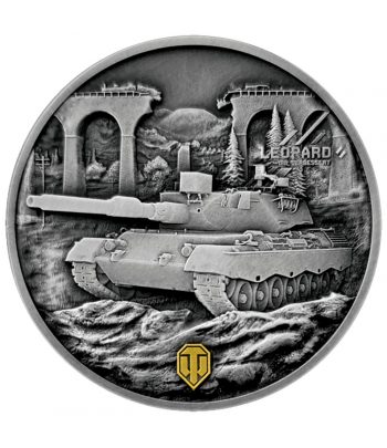 Moneda de plata 2$ Niue 2025 Leopard 120 Verbessert. Plata  - 1