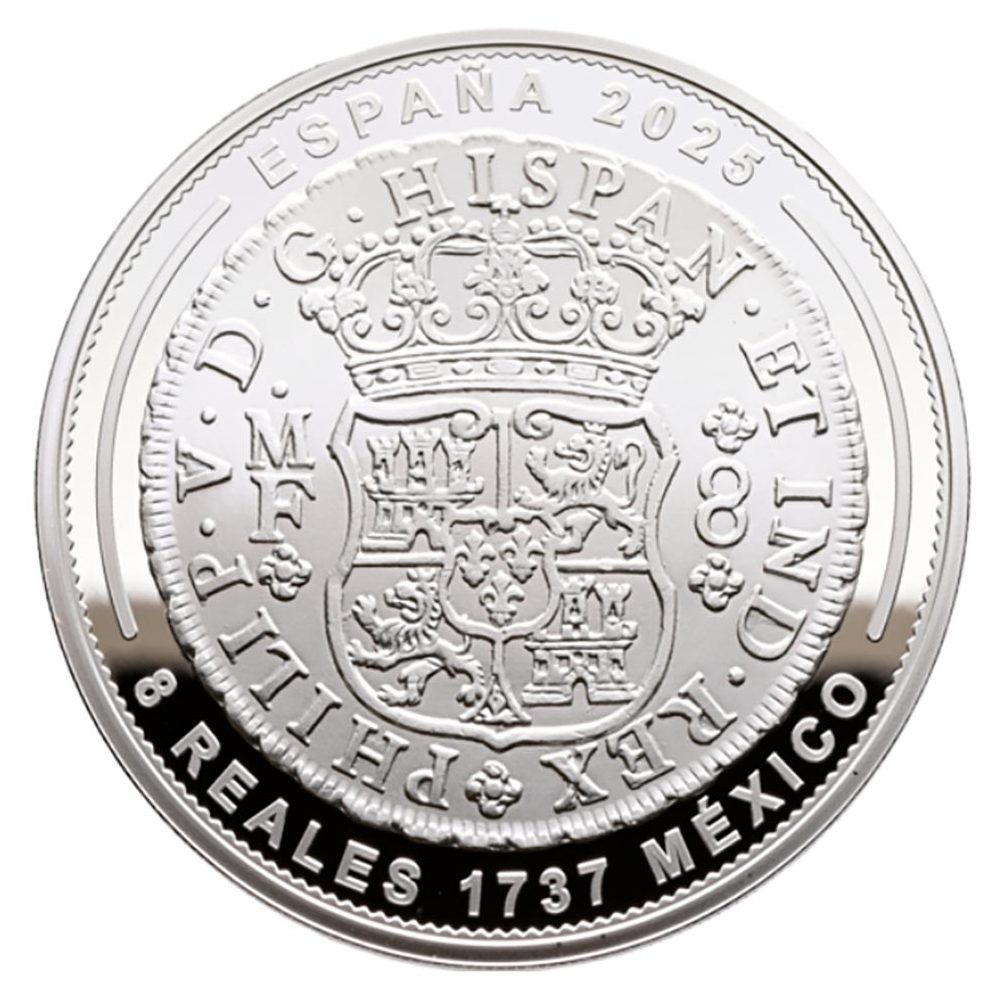 Moneda de España 10 euros 2025 Joyas Museo Casa Moneda. México 1737. Plata  - 1