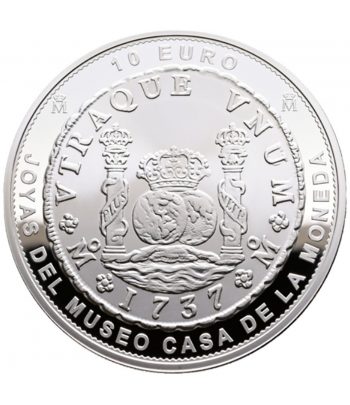 Moneda de España 10 euros 2025 Joyas Museo Casa Moneda. México 1737. Plata  - 2