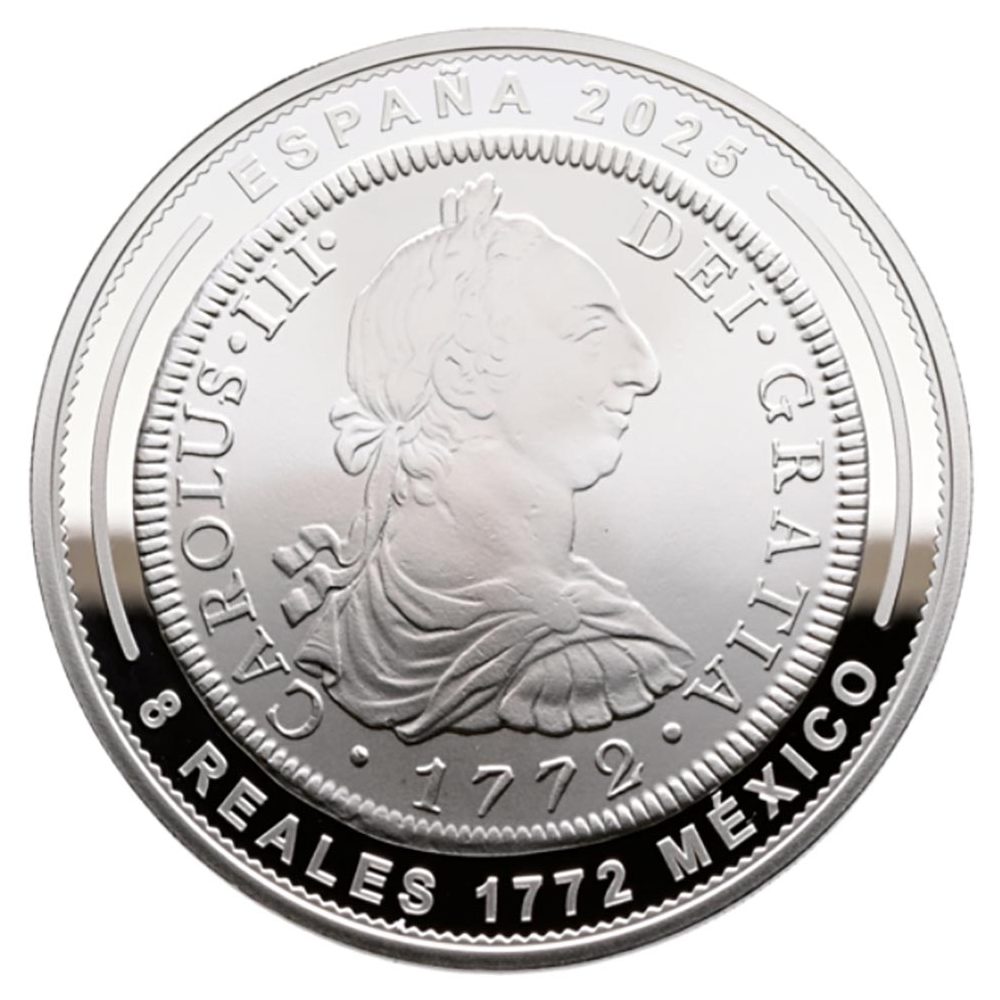 Moneda de España 10 euros 2025 Joyas Museo Casa Moneda. México 1772. Plata  - 1