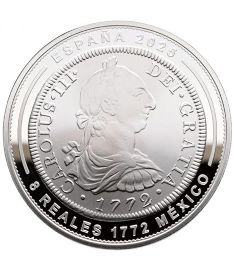 Moneda de España 10 euros 2025 Joyas Museo Casa Moneda. México 1772. Plata  - 1