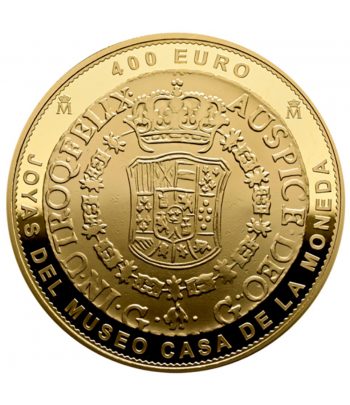 Moneda de España 100 euros 2025 Joyas Museo Casa Moneda. Guatemala 1770. Oro  - 2