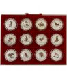 Colección 12 Monedas de plata 1$ Australia Año Lunar I 1999/2010  - 2