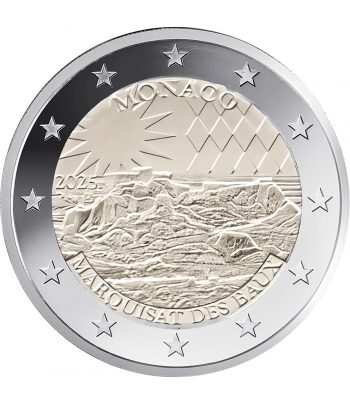 moneda 2 euros Mónaco 2025 Marquisat des Baux. Proof  - 1